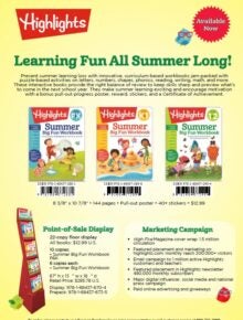 Highlights Summer Learning cover