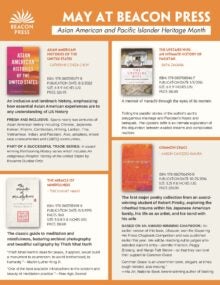 Beacon Press Asian American and Pacific Islander Heritage Month Sell Sheet cover