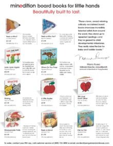 minedition Board Books Sell Sheet cover