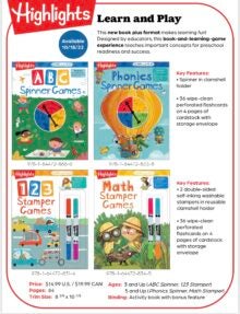 Highlights Press Learn and Play Sell Sheet cover