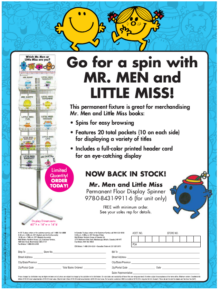 Mr. Men Little Miss Spinner Rack cover