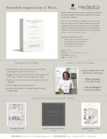 Beautifully Organized Deck Sell Sheet cover