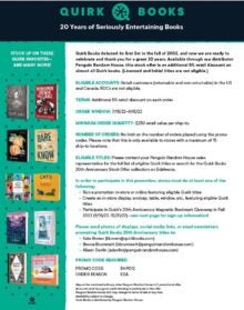 Quirk Books 20th Anniversary Promotion cover