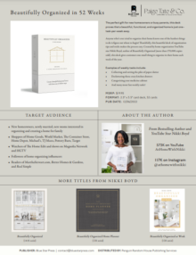 Beautifully Organized in 52 Weeks Deck Sell Sheet cover