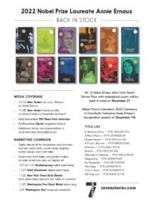 Annie Ernaux Sell Sheet cover