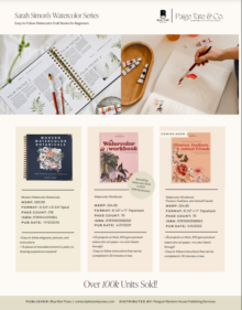 Sarah Simon’s Watercolor Series Sell Sheet cover