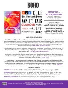 Aesthetica Sell Sheet cover