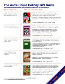 Astra House Holiday Gift Guide Sell Sheet cover