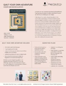 Quilt Your Own Adventure Sell Sheet cover