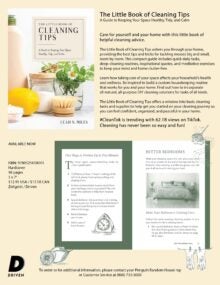 The Little Book of Cleaning Tips Sell Sheet cover