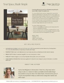 Your Space, Made Simple Sell Sheet cover