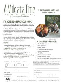 A Mile at a Time Sell Sheet cover