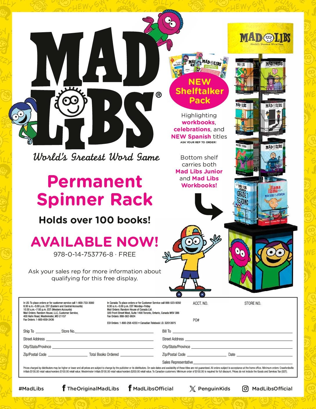 Mad Libs Spinner Rack cover