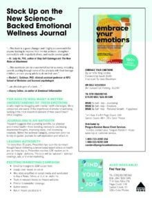 Embrace Emotions Sell Sheet cover