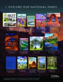 National Geographic National Parks Sell Sheet cover