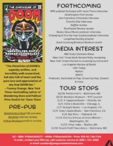 The Chronicles of Doom Sell Sheet cover