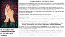 Crafting for Sinners Sell Sheet cover