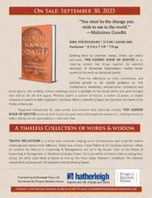 The Ghandi Book of Quotes Sell Sheet cover