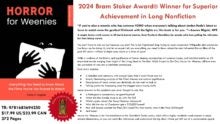 Horror for Weenies Sell Sheet cover