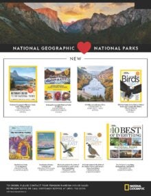 National Geographic National Parks Sell Sheet cover