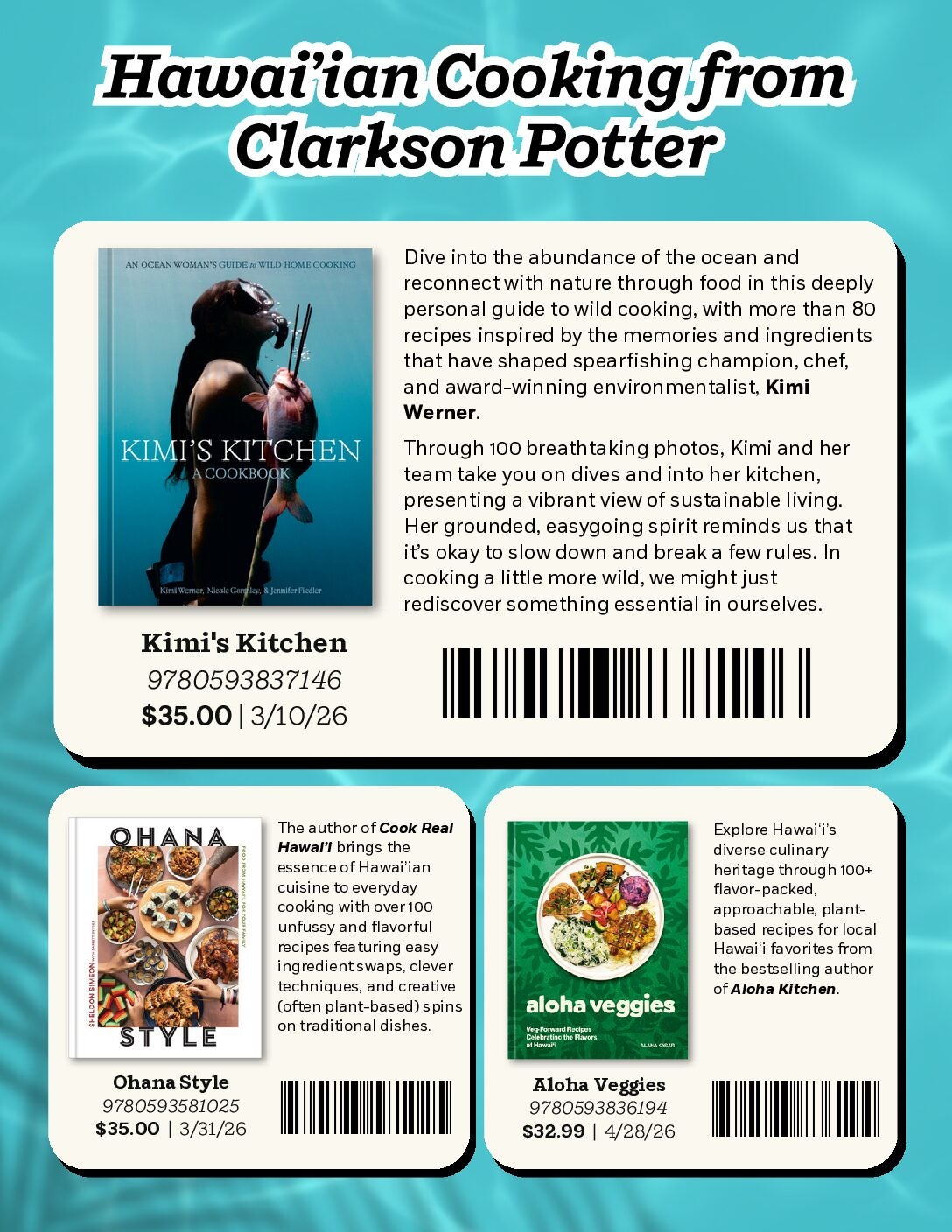 Hawai’ian Cookbooks from Clarkson Potter cover
