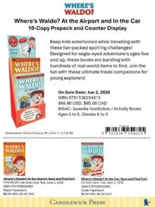 Where’s Waldo? At the Airport and In the Car 10-Copy Prepack and Counter Display cover
