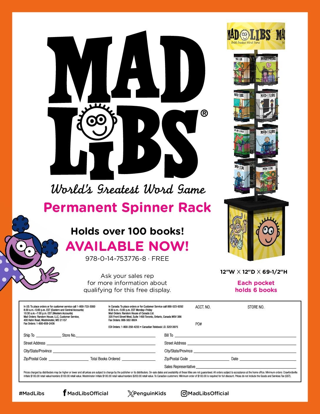 Mad Libs Permanent Spinner Rack & Assortment cover