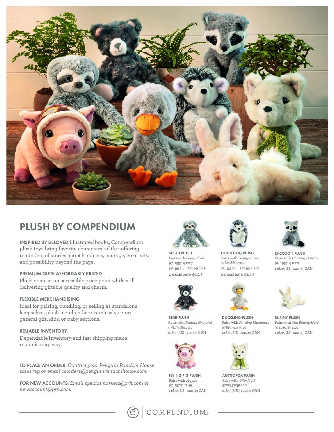 Compendium Plush Sell Sheet cover