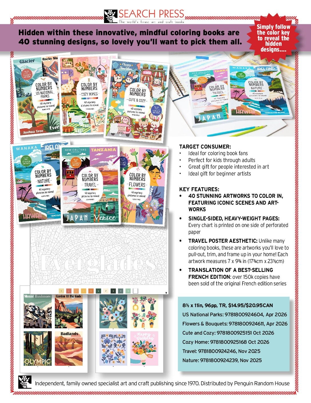 Color by Numbers Sell Sheets cover