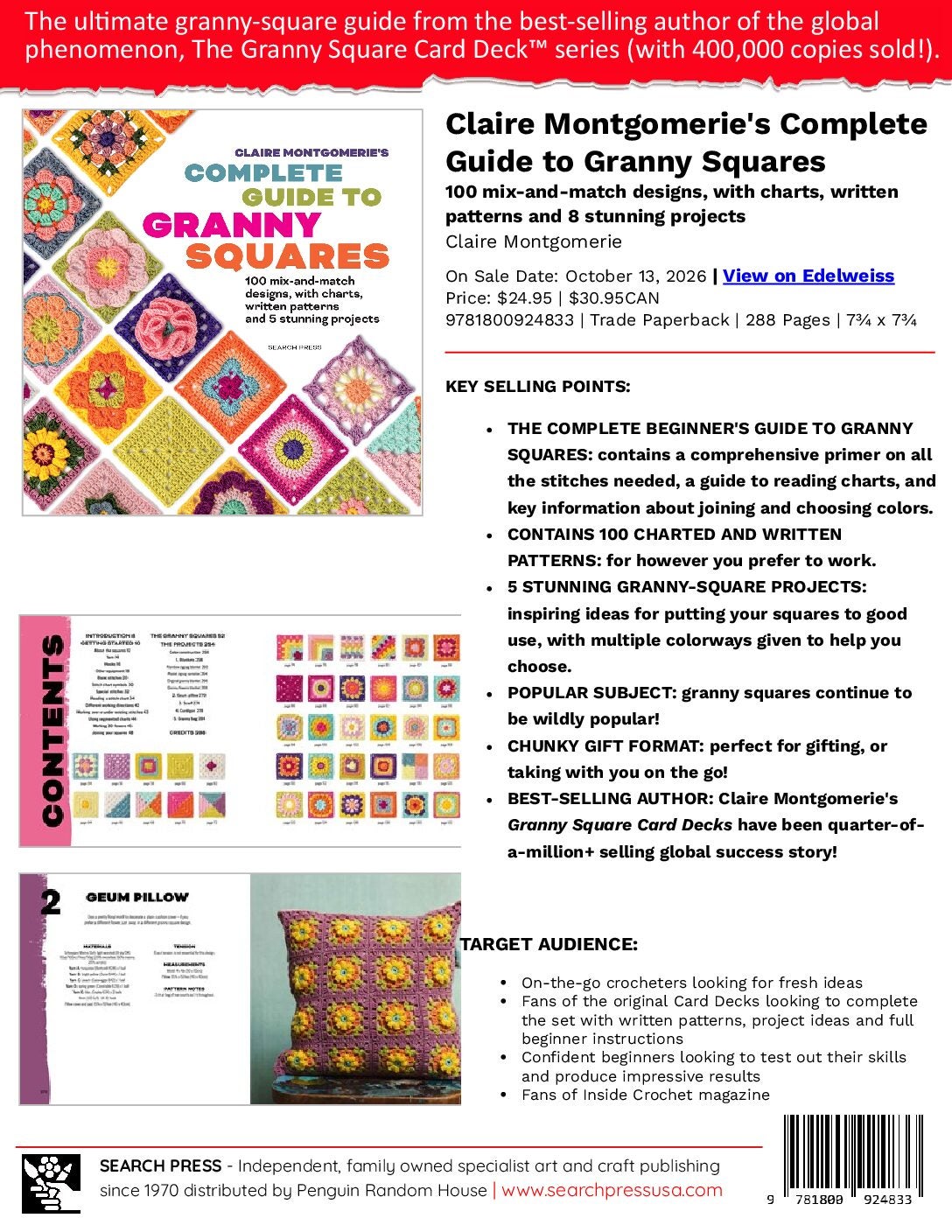 Complete Guide to Granny Squares Sell Sheet cover