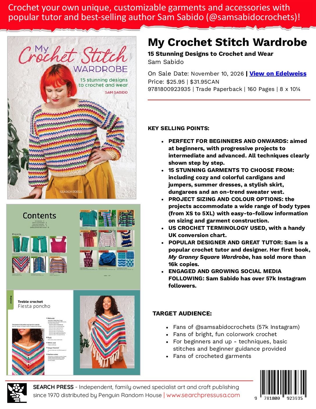 My Crochet Stitch Wardrobe Sell Sheet cover