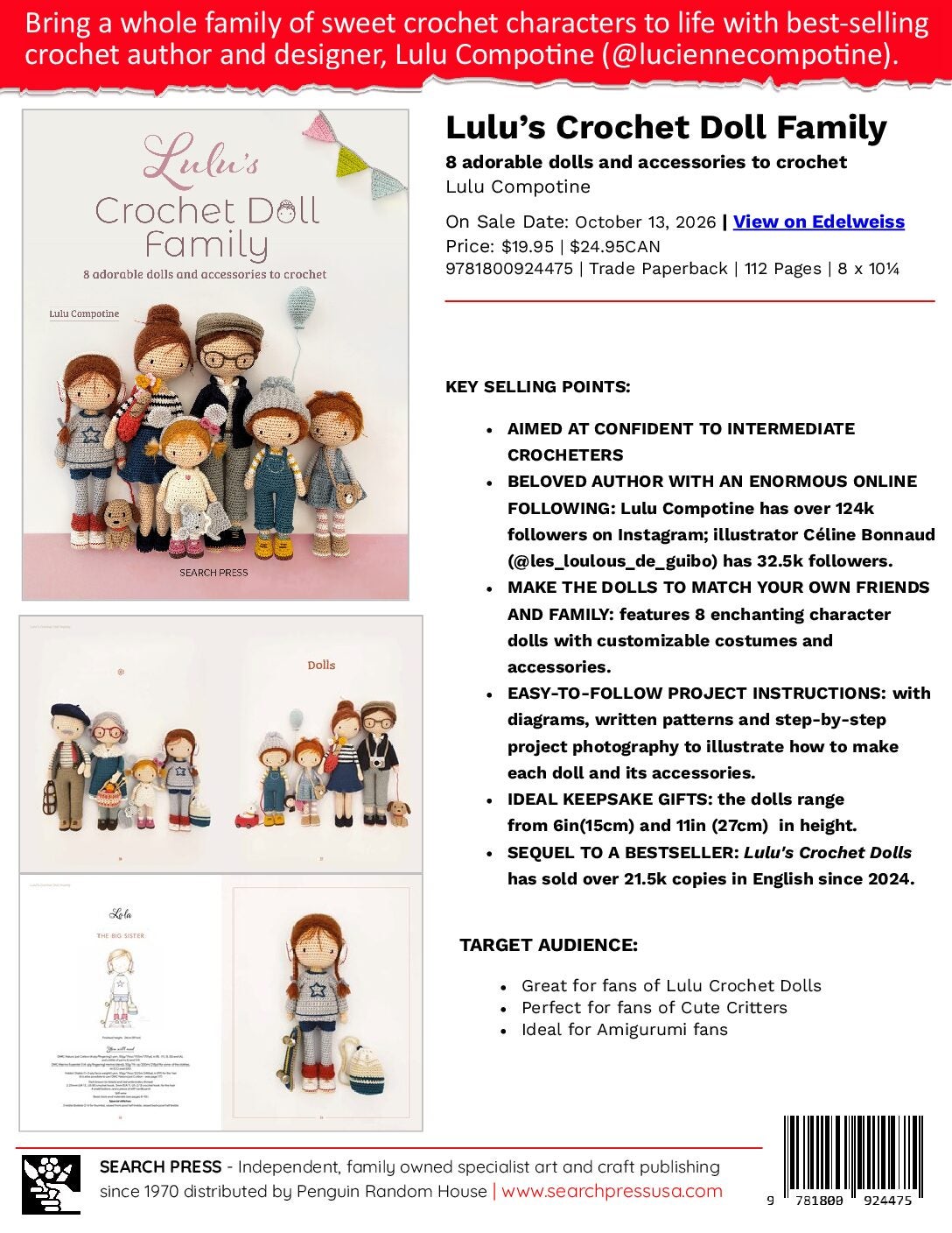 Lulu’s Crochet Doll Family Sell Sheet cover