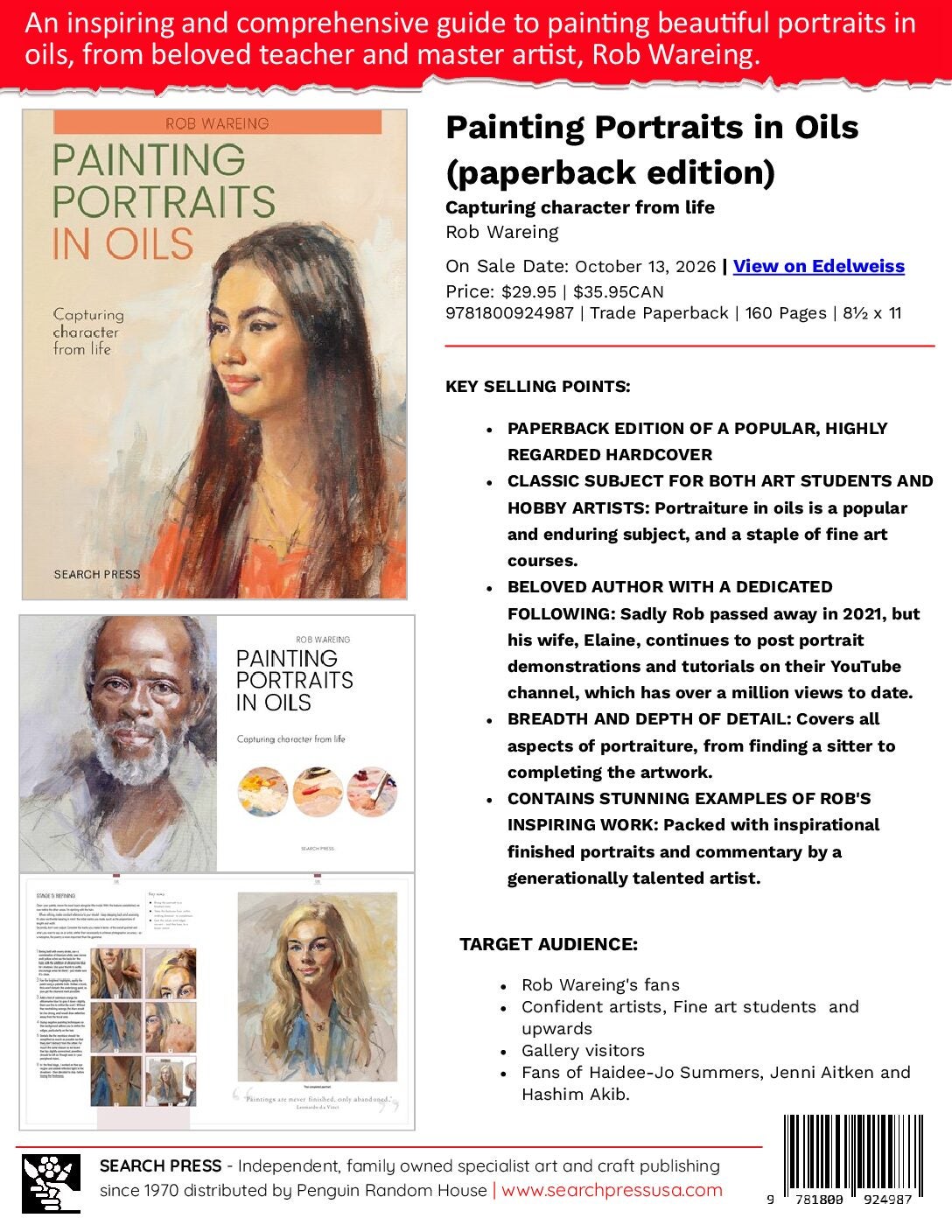 Painting Portraits in Oils Sell Sheet cover