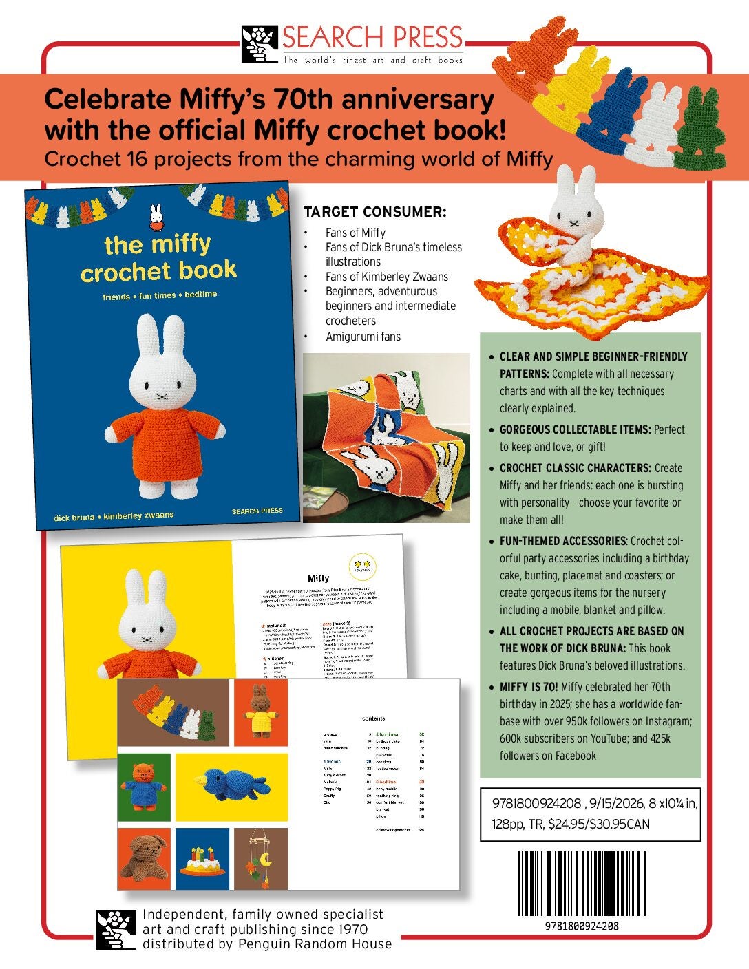 The Miffy Crochet Book Sell Sheet cover