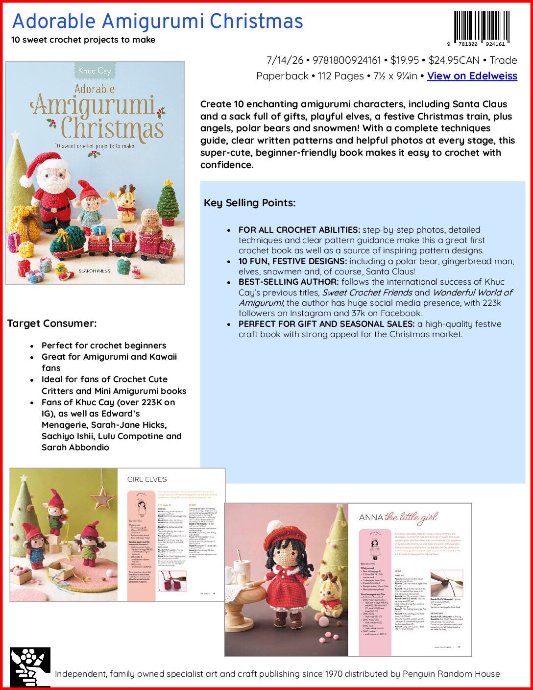 Adorable Amigurumi Christmas Sell Sheet cover